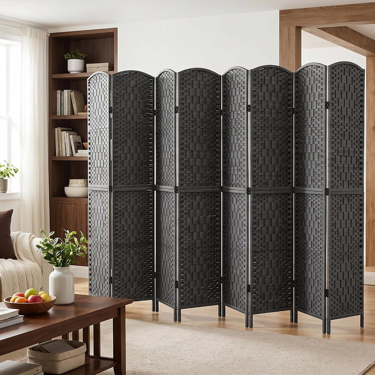 VECELO Room Divider Panel,8 Panel Partition Room Dividers