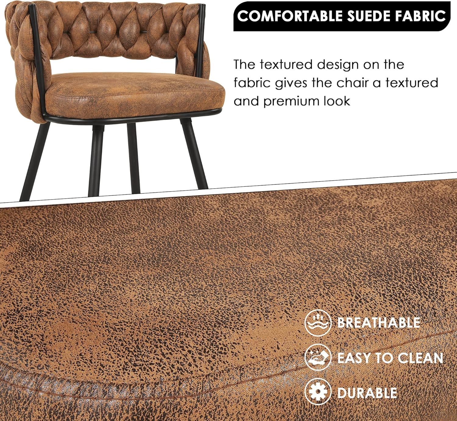 VECELO Bar Stools, Counter Height Bar Stools