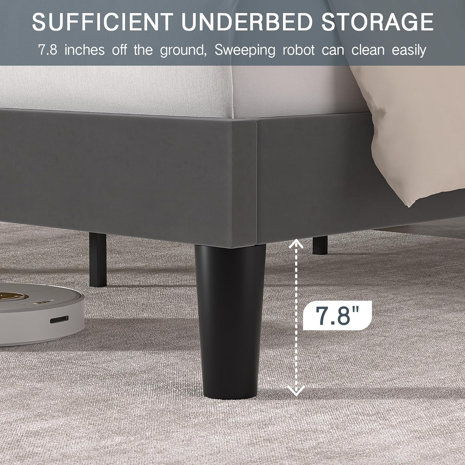 VECELO Modern Platform Bed Frame/Mattress Foundation