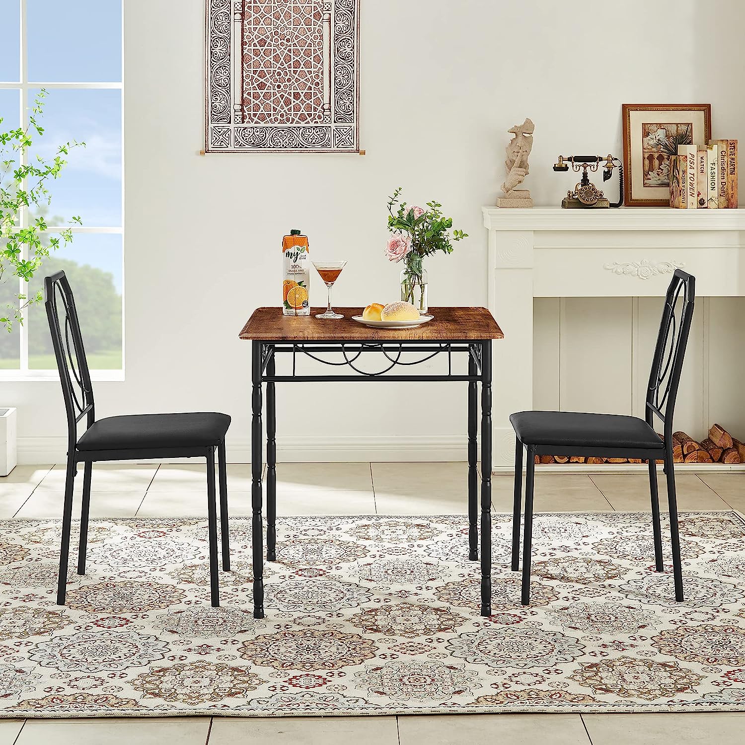 VECELO Modern 5 Pieces Dining Table Set
