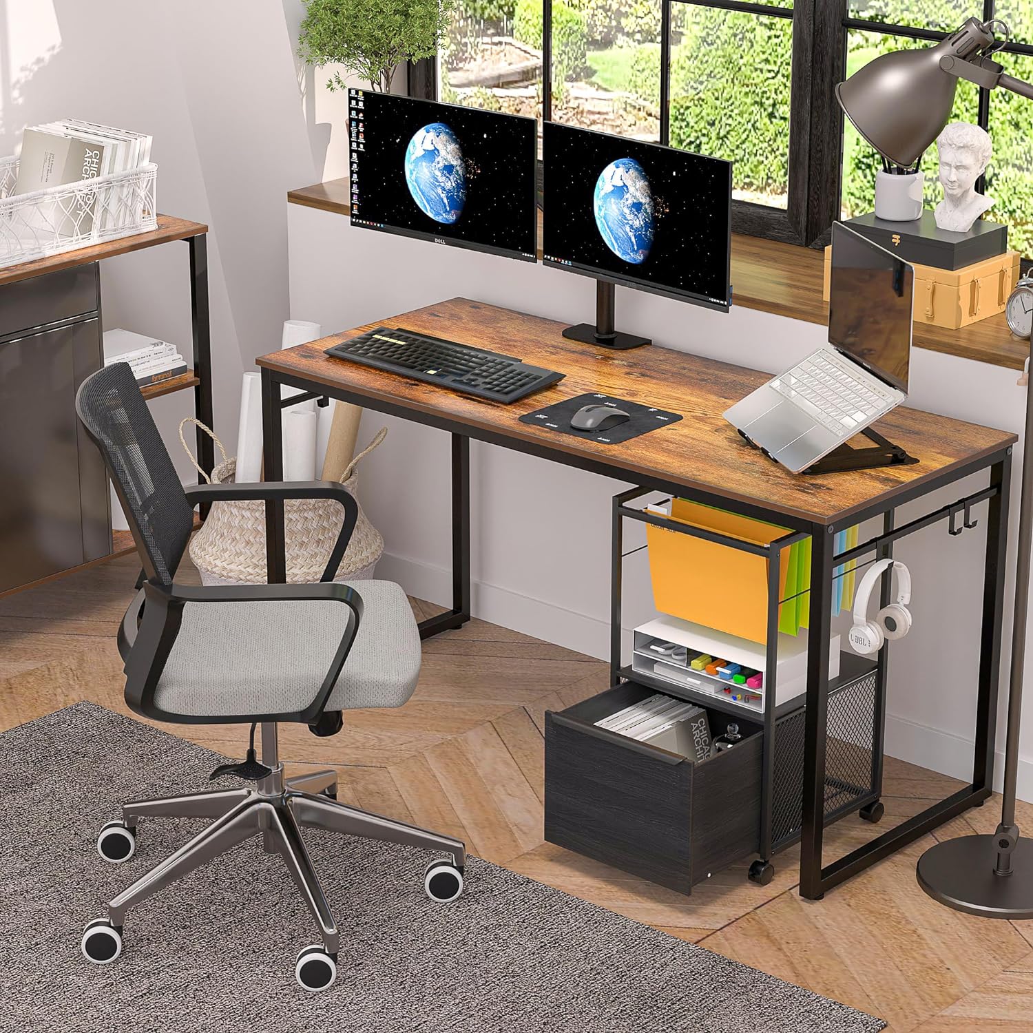 VECELO Filing Cabinet/Organization for Hanging Files