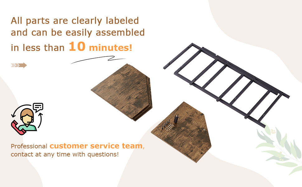 VECELO 31" Tall Corner Shelf/4-Tier Display Shelves with Metal Frame