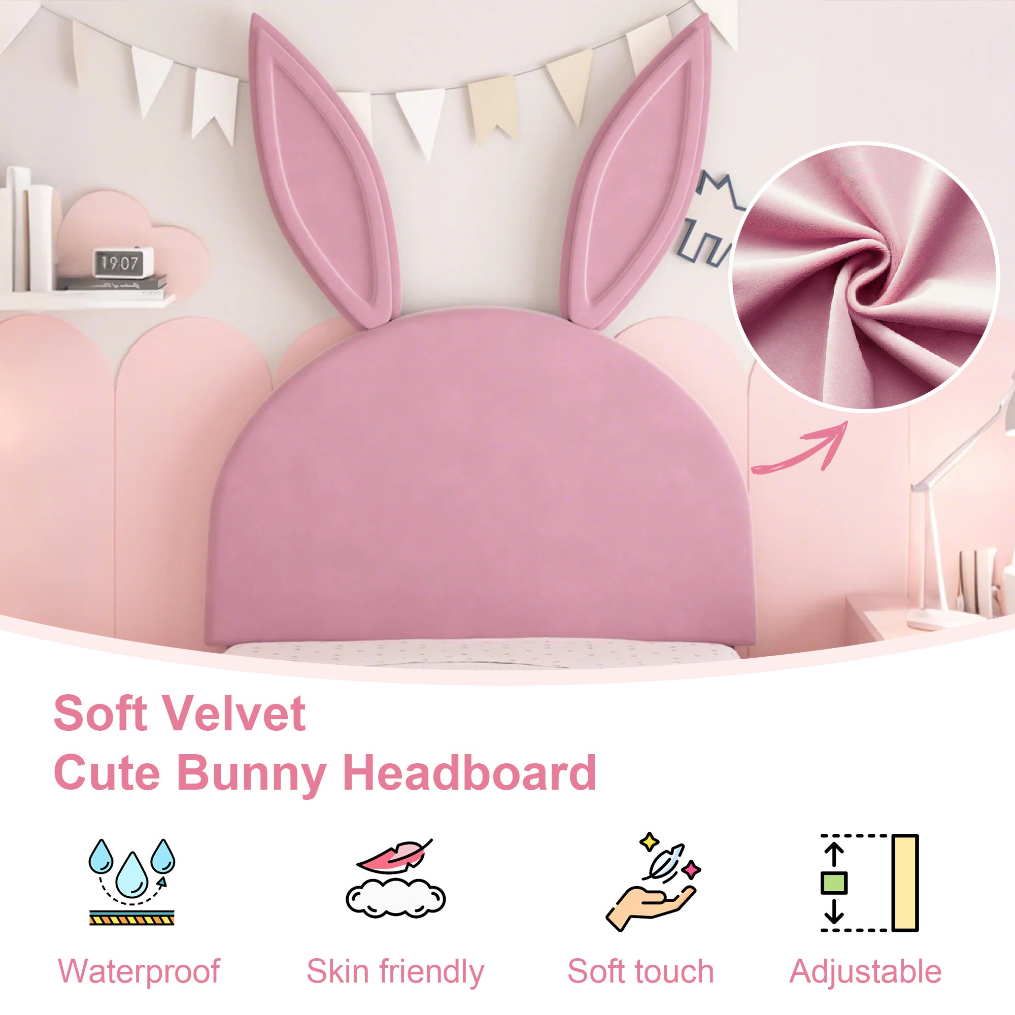 VECELO Twin Upholstered Bed Frame with Storage Drawer