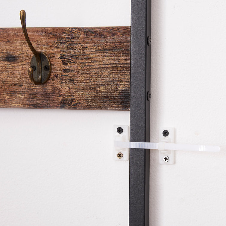 VECELO Tall Clothes Stand Freestanding with Shoe Storage Entryway Coat Rack