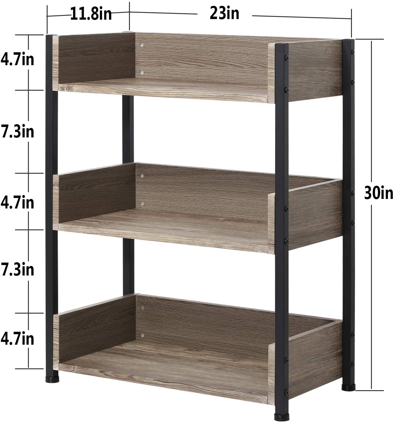 3-Tier Bookcase/Storage Shelf Multipurpose