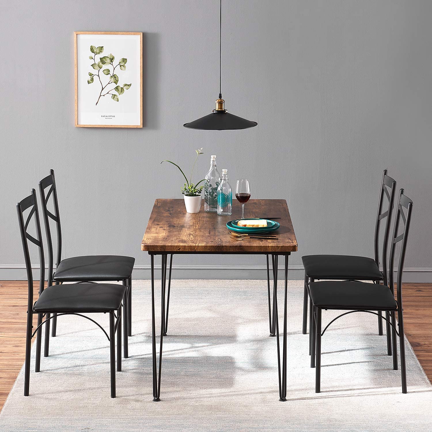 5-Piece Dining Table Set 