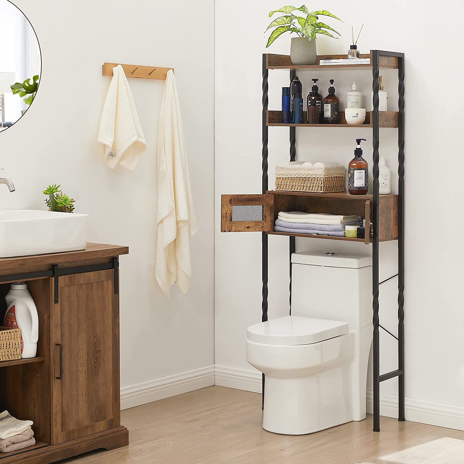 Over The Toilet Storage Rack/Cabinet/Freestanding Bathroom Organizer