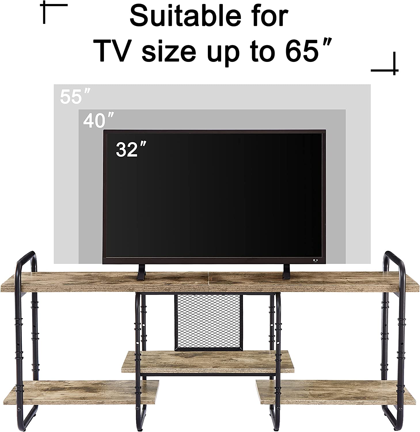 Industrial Television Stand TV Entertainment Center