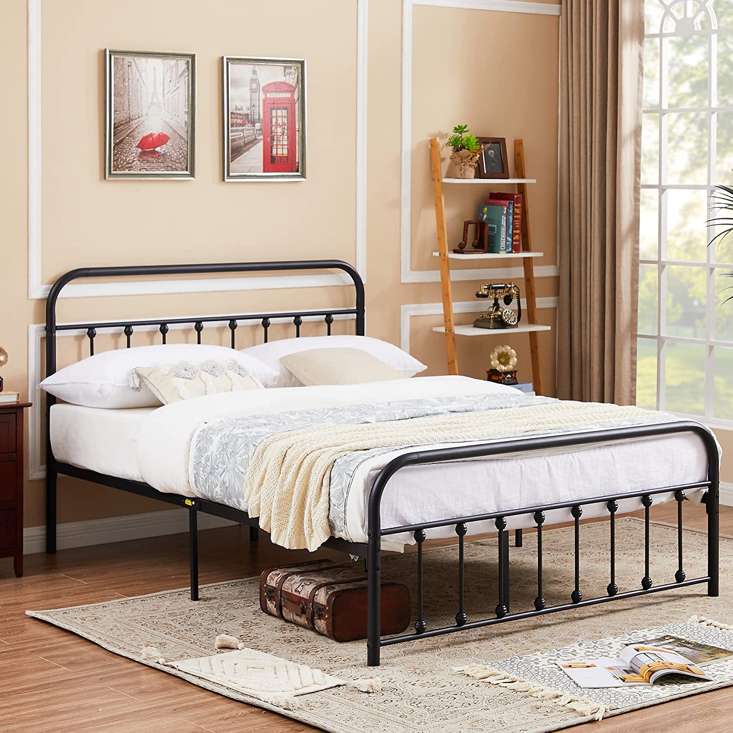 VECELO Metal Platform Bed Frame Mattress Foundation Modern&Simple Style