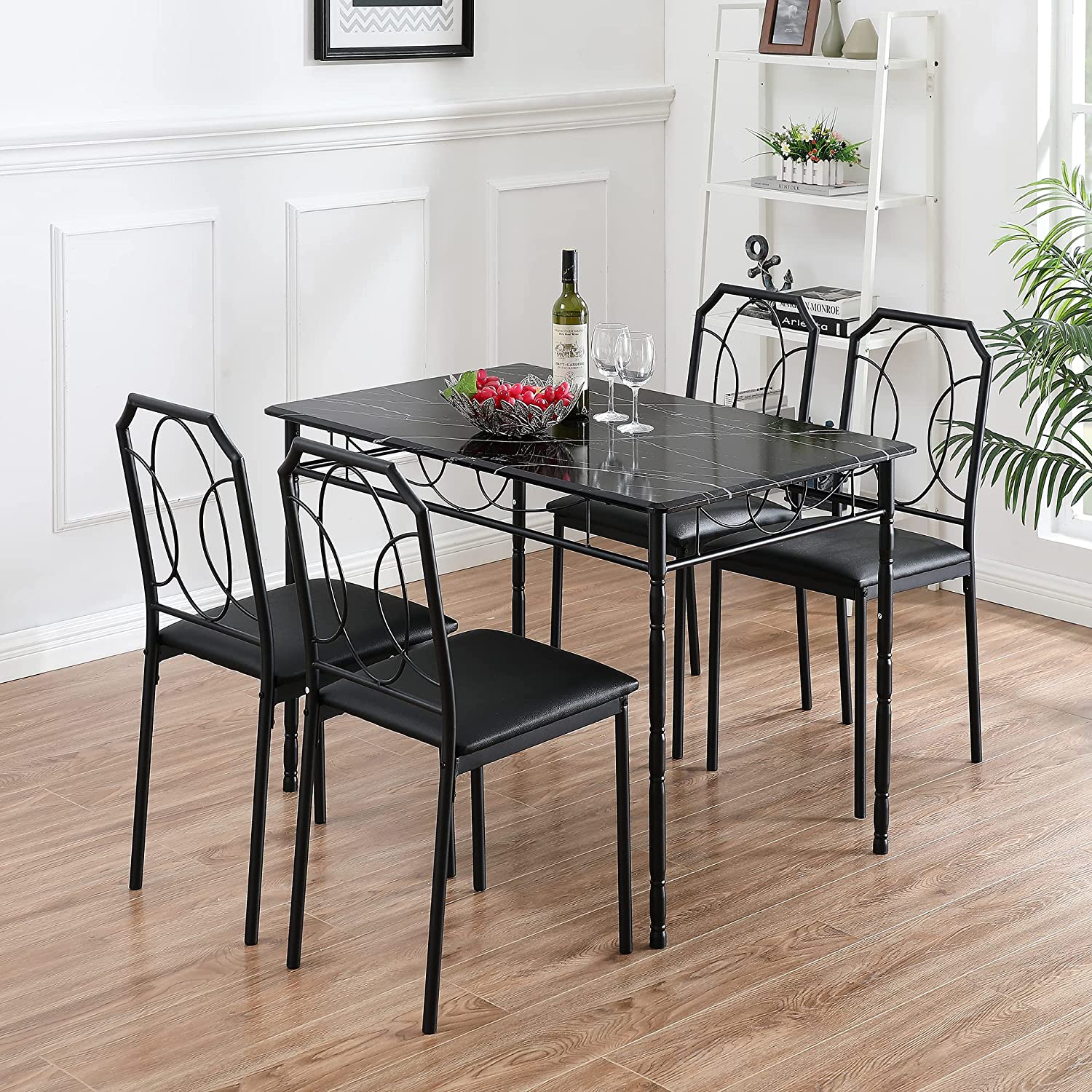 VECELO 5 Pieces Table Sets