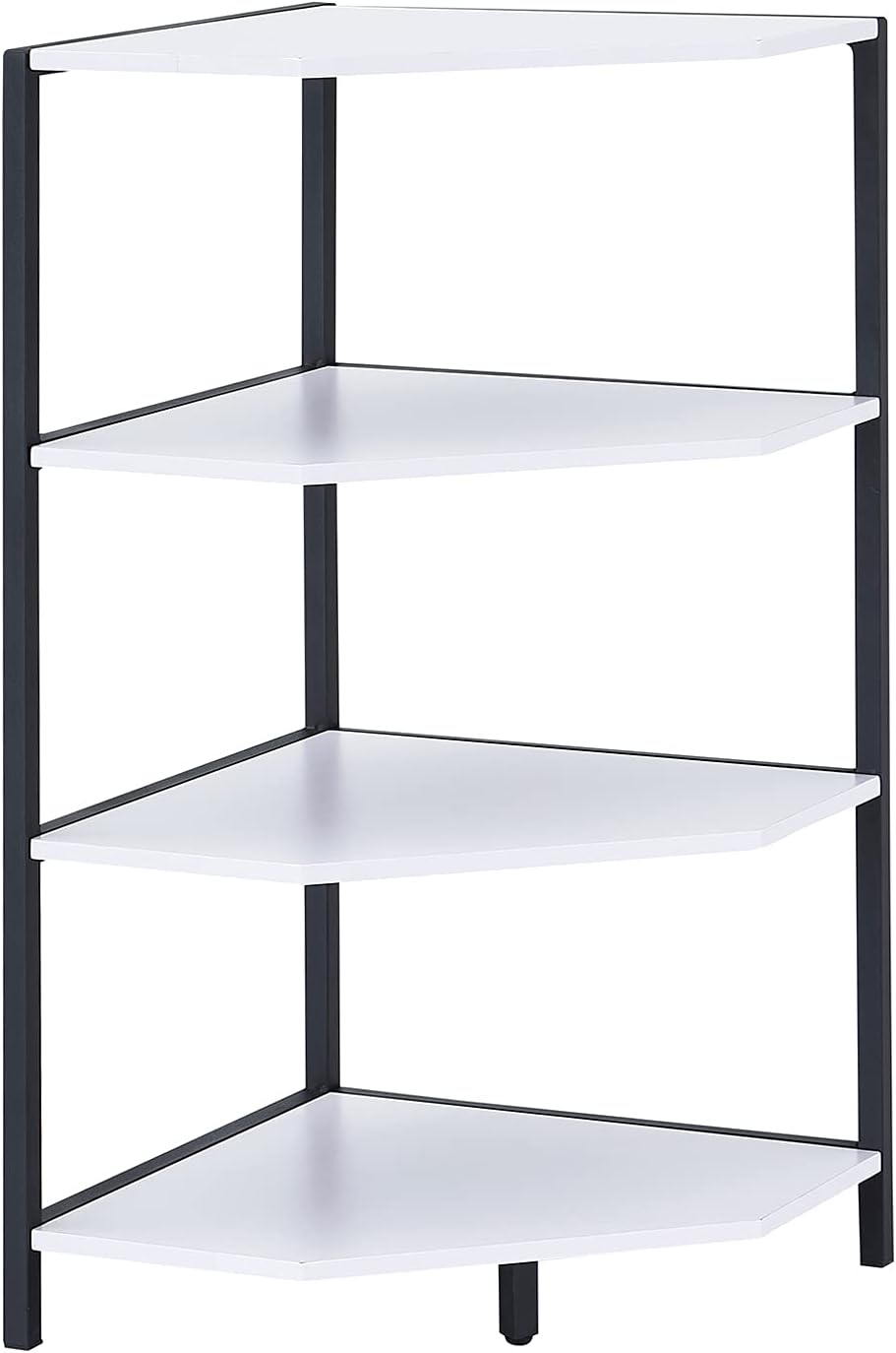 VECELO 31 Inch Corner Shelf, 4-Tier Display Shelves