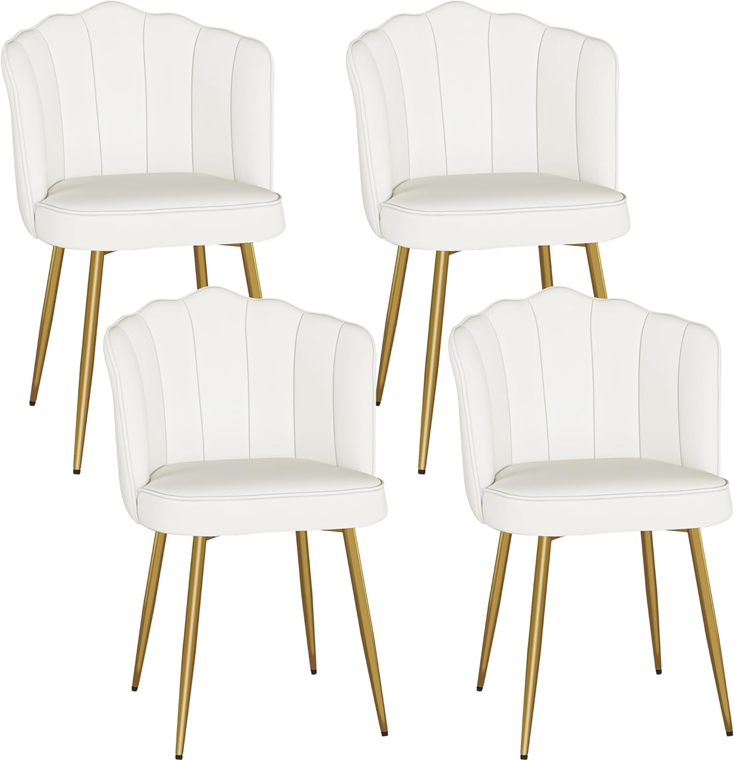 VECELO Velvet Dining Chairs Set of 4