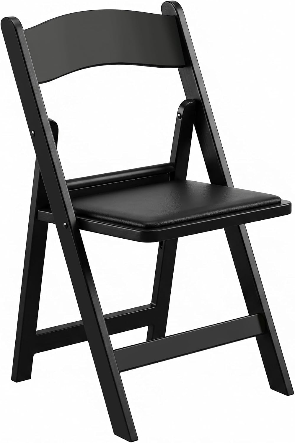 VECELO Folding Chair with Padded Seat  Foldable Resin Dining Chairs for Indoor Outdoor Use
