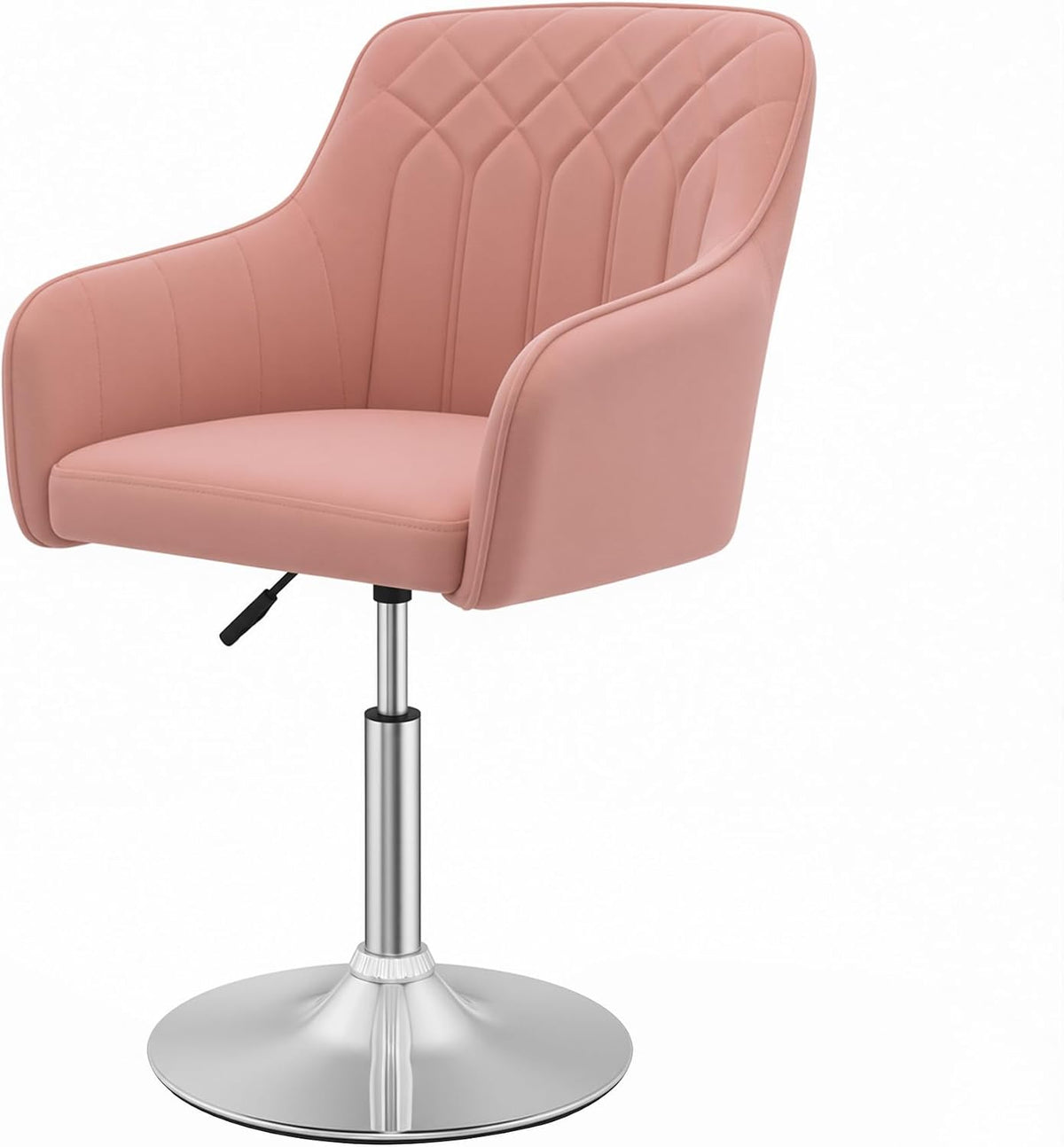 VECELO Modern Accent Chair with Adjustable Height  Swivel Vanity Chair with Velvet Seat