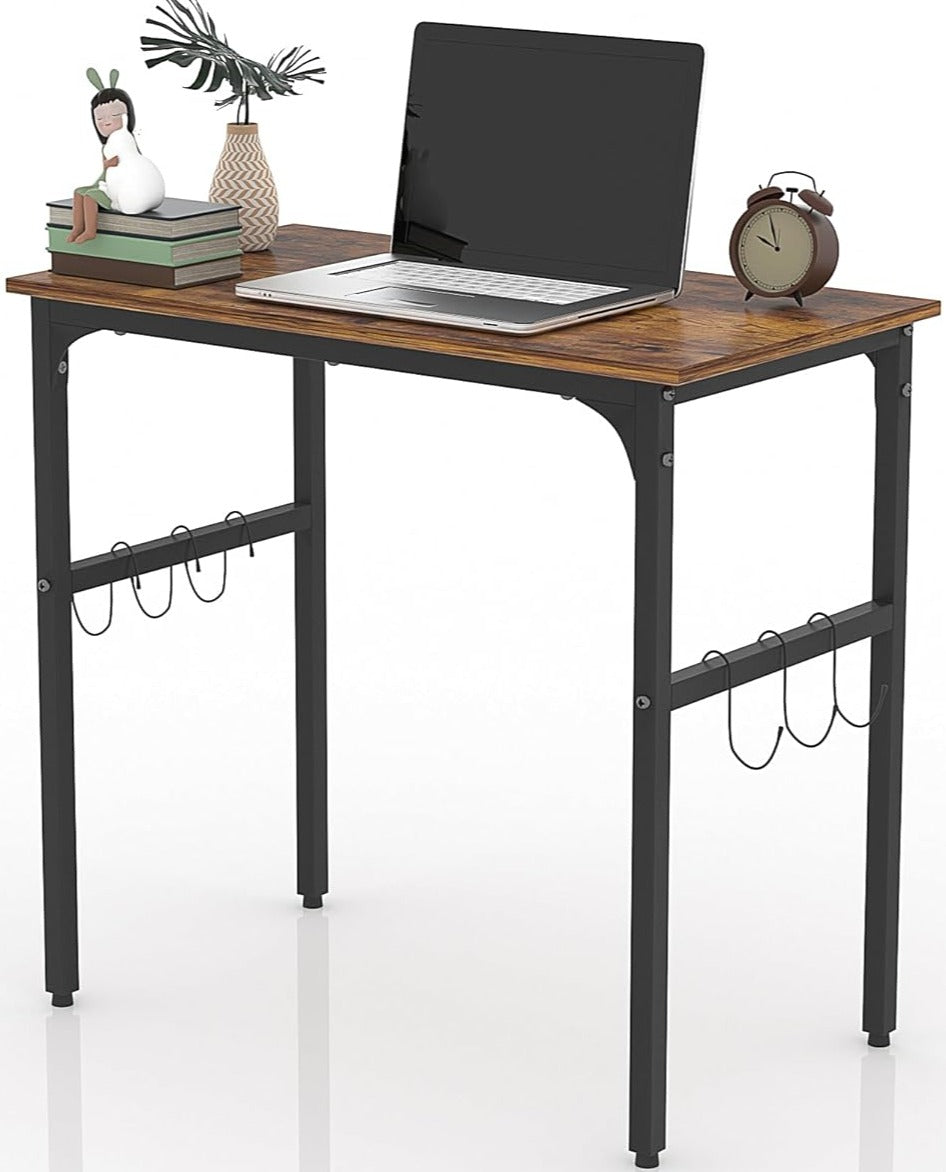 VECELO Industrial Simple Style Wood Table & Metal Frame Home Office Computer Desk