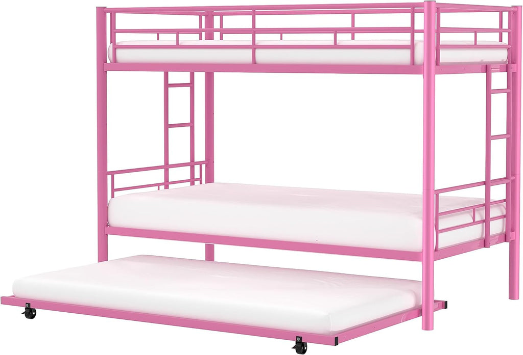 thumbnail image 2 of VECELO Bunk Bed Twin Over Twin, Metal Bunkbeds With Mozambique 2 of 9