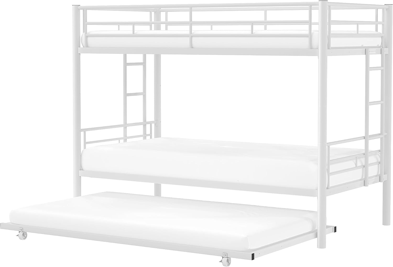 thumbnail image 2 of VECELO Bunk Bed Twin Over Twin, Metal Bunkbeds With Mozambique 2 of 9