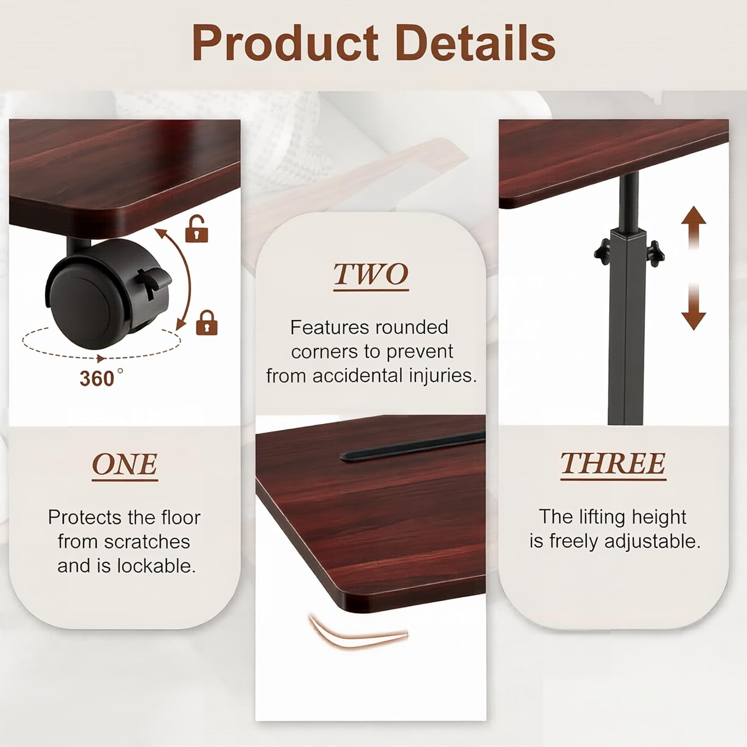 VECELO TV Tray Table for Couch