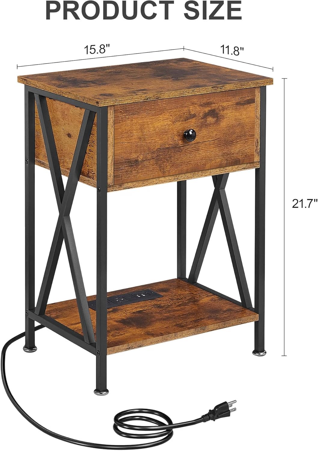 VECELO Nightstand Set of 2