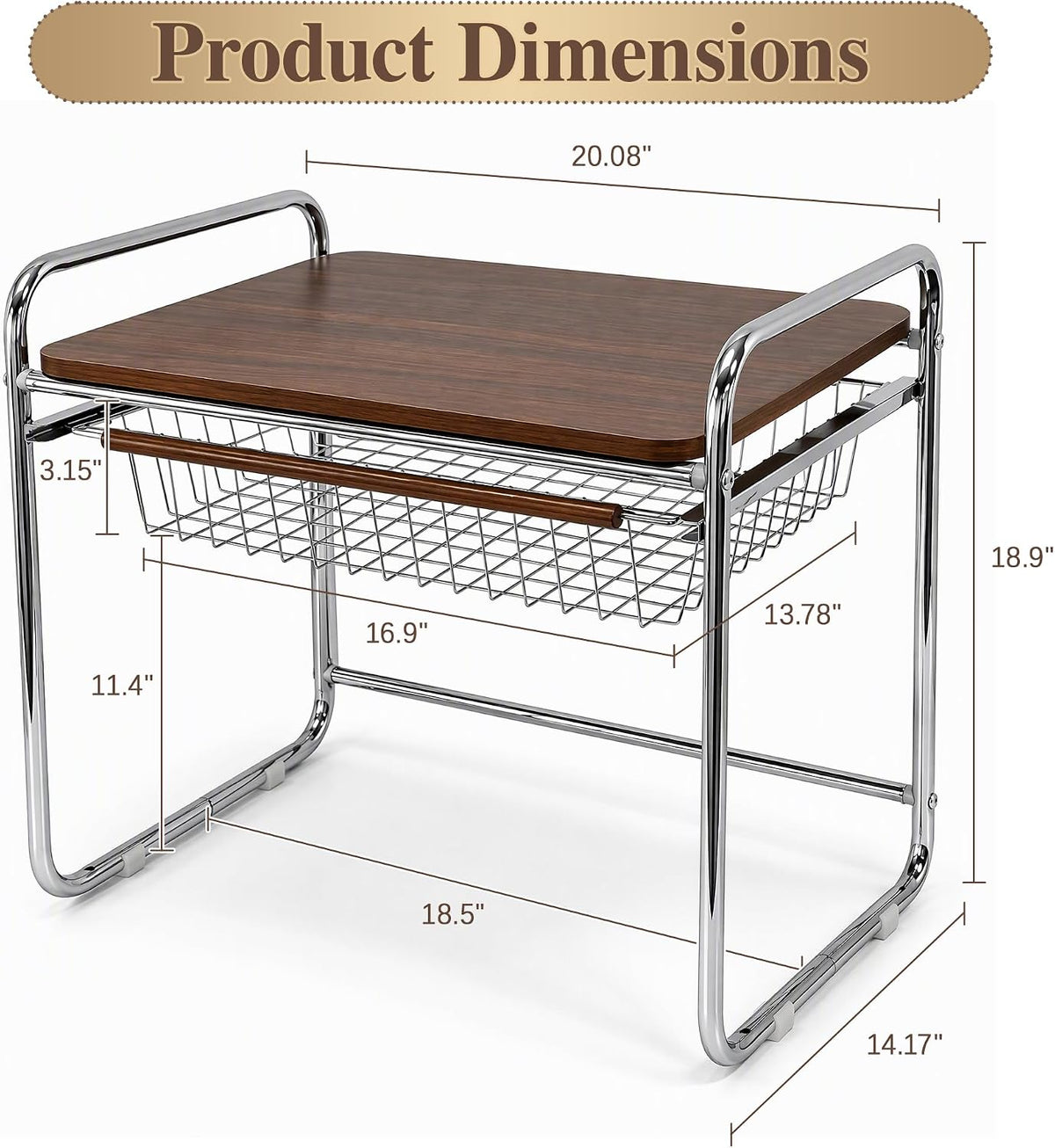 VECELO Kitchen Countertop Organizer