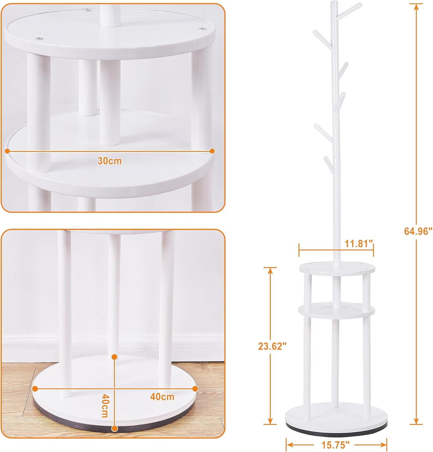 VECELO Coat Rack Freestanding