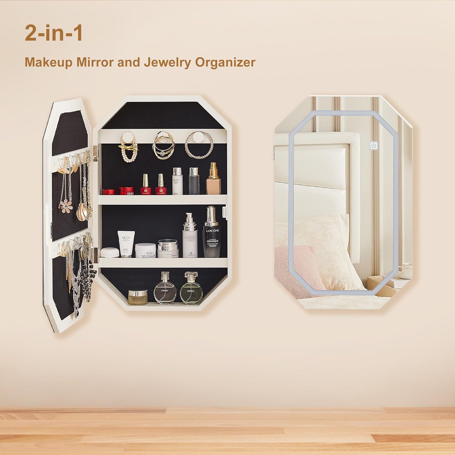 Mirror jewelry holder hotsell