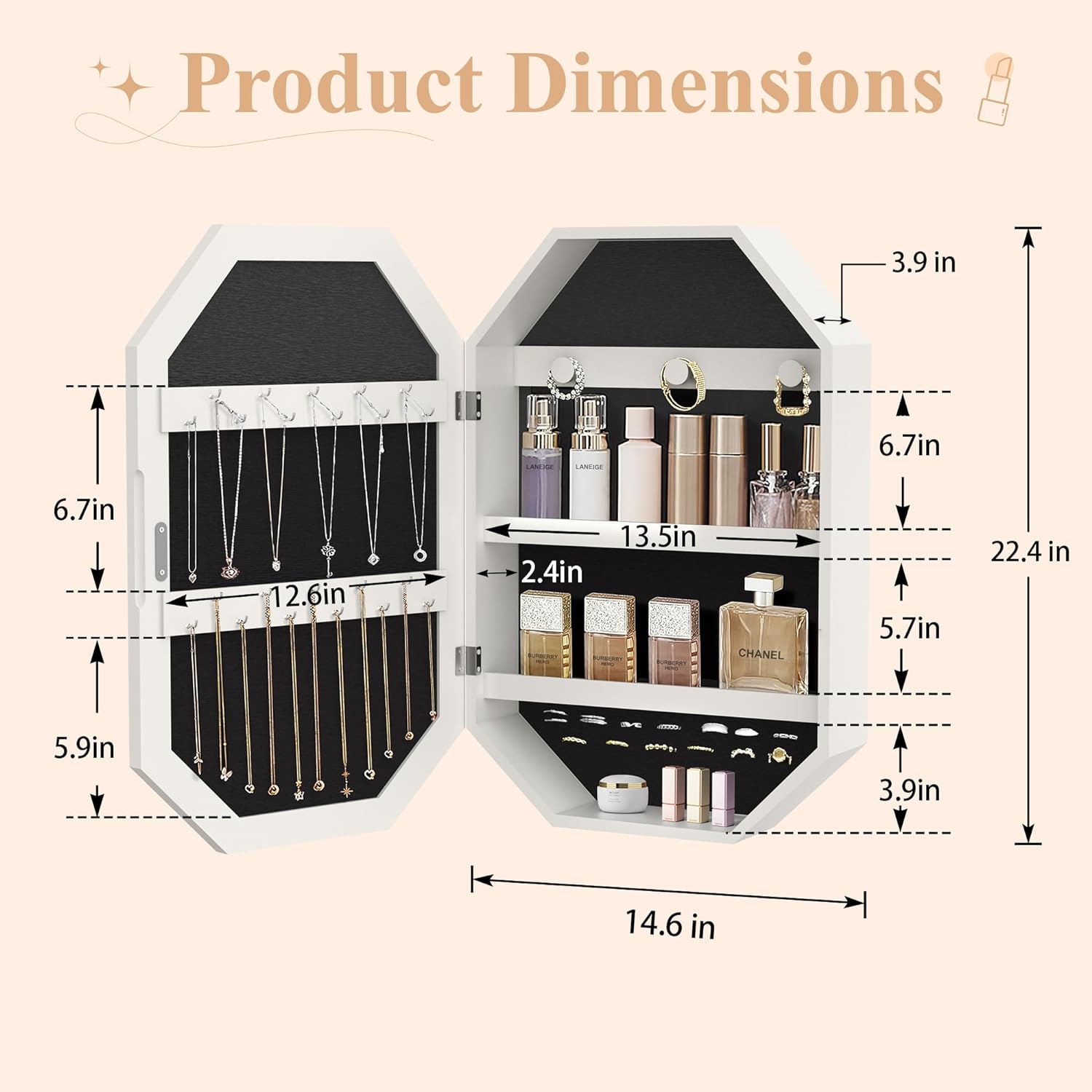 LED Jewelry Cabinet,