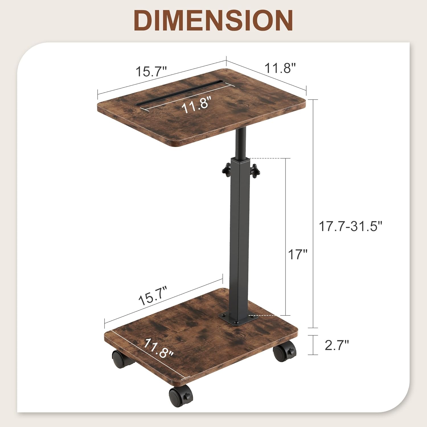 VECELO TV Tray Table for Couch