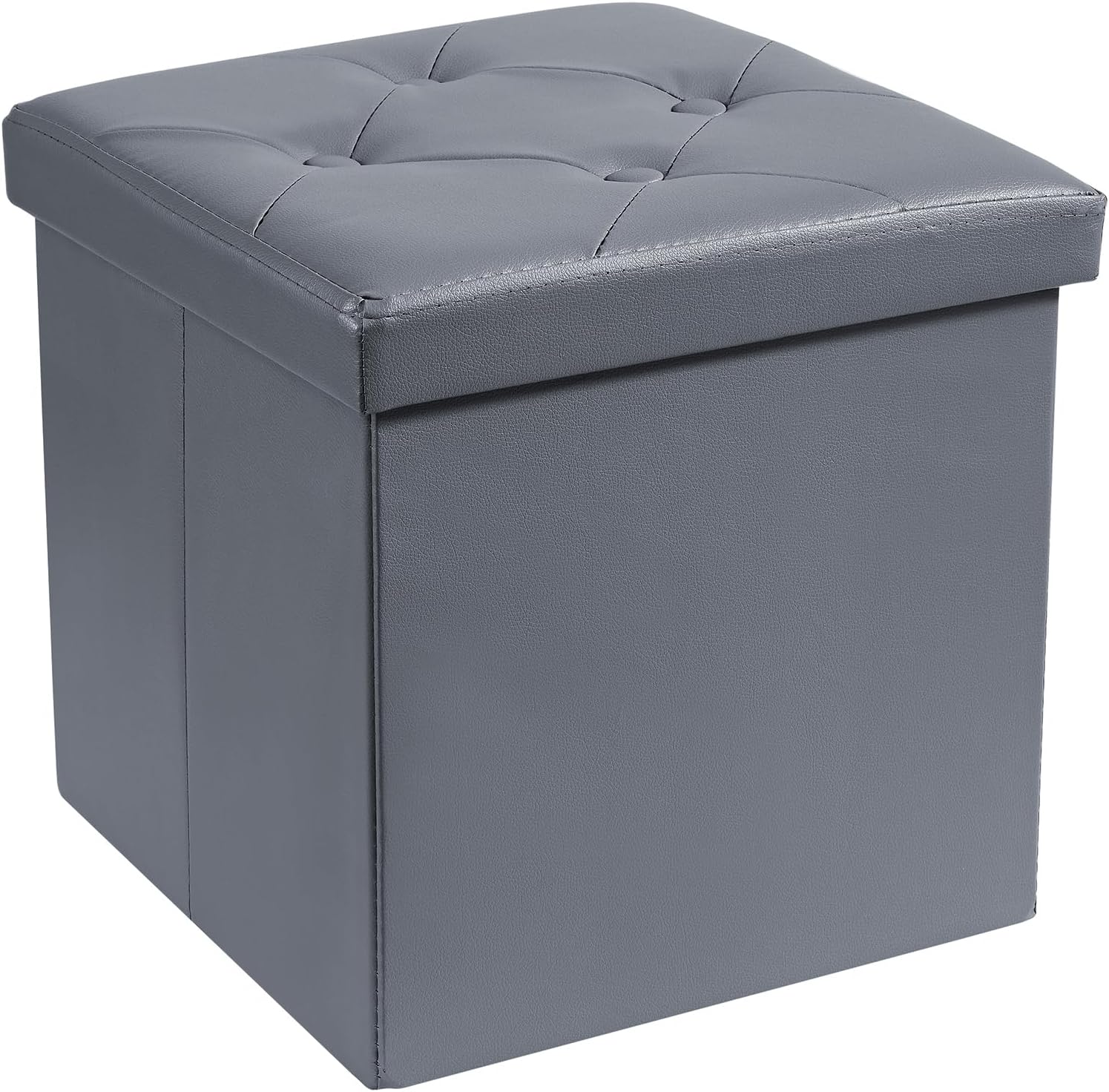 VECELO Storage Ottoman Bench End of Bed 43'' Footstool Footrest Stool Shoestool for Bedroom Hallway Entraway Living Room