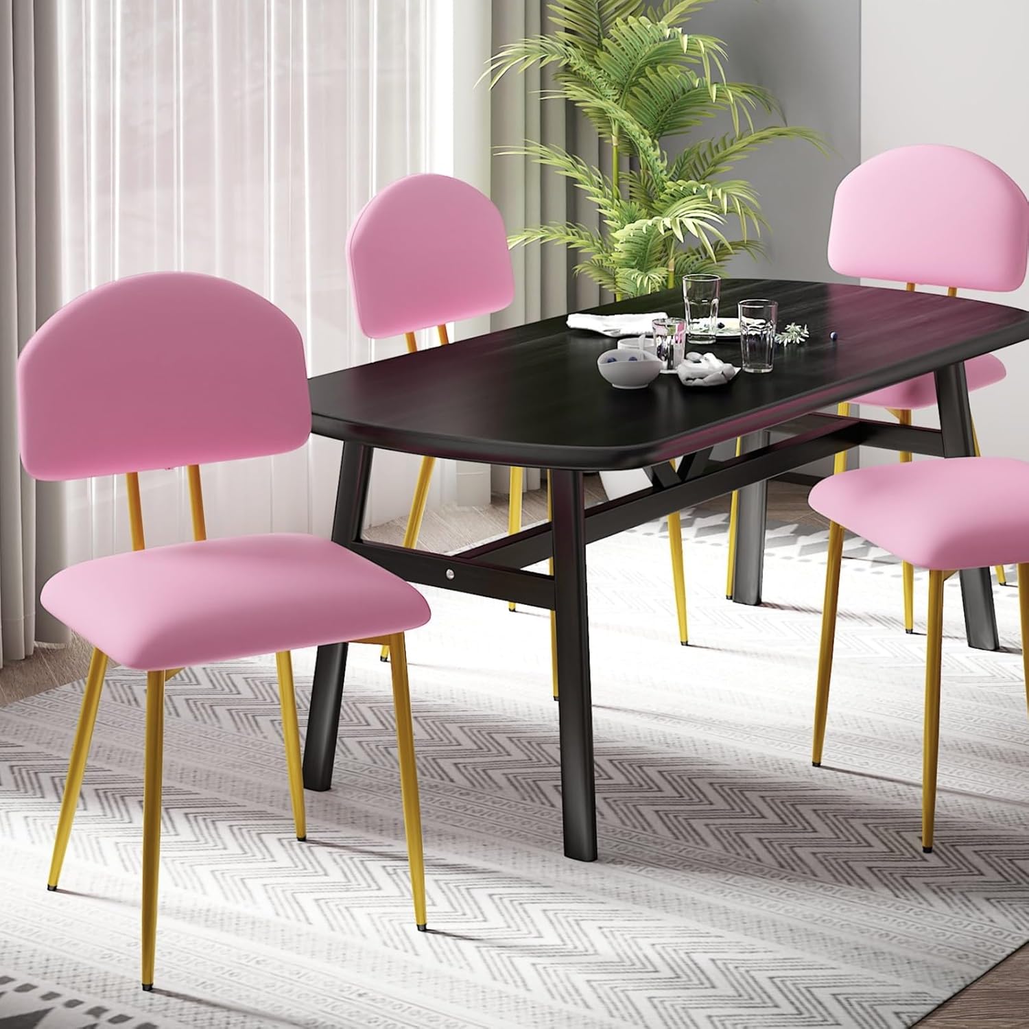 VECELO Dining Chairs Set of 2