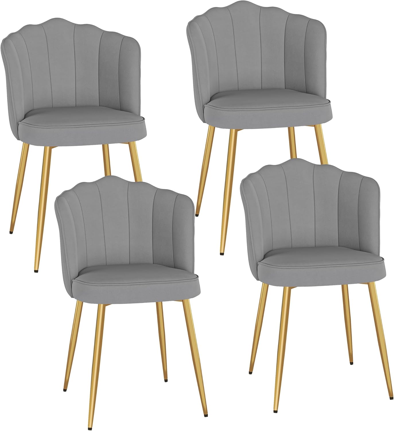 VECELO Velvet Dining Chairs Set of 4