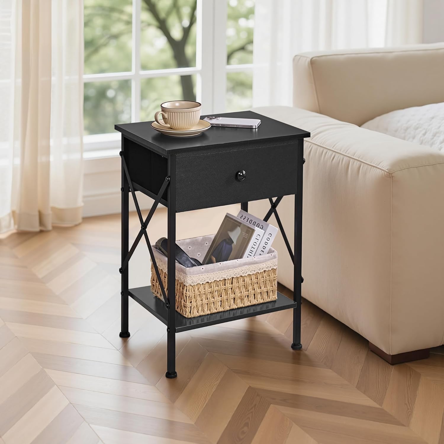 H&O × Geek Field _ ML SideTable Geek Field × H&O ML SideTable AFAIF 19.09 in.Ice Bucket Black