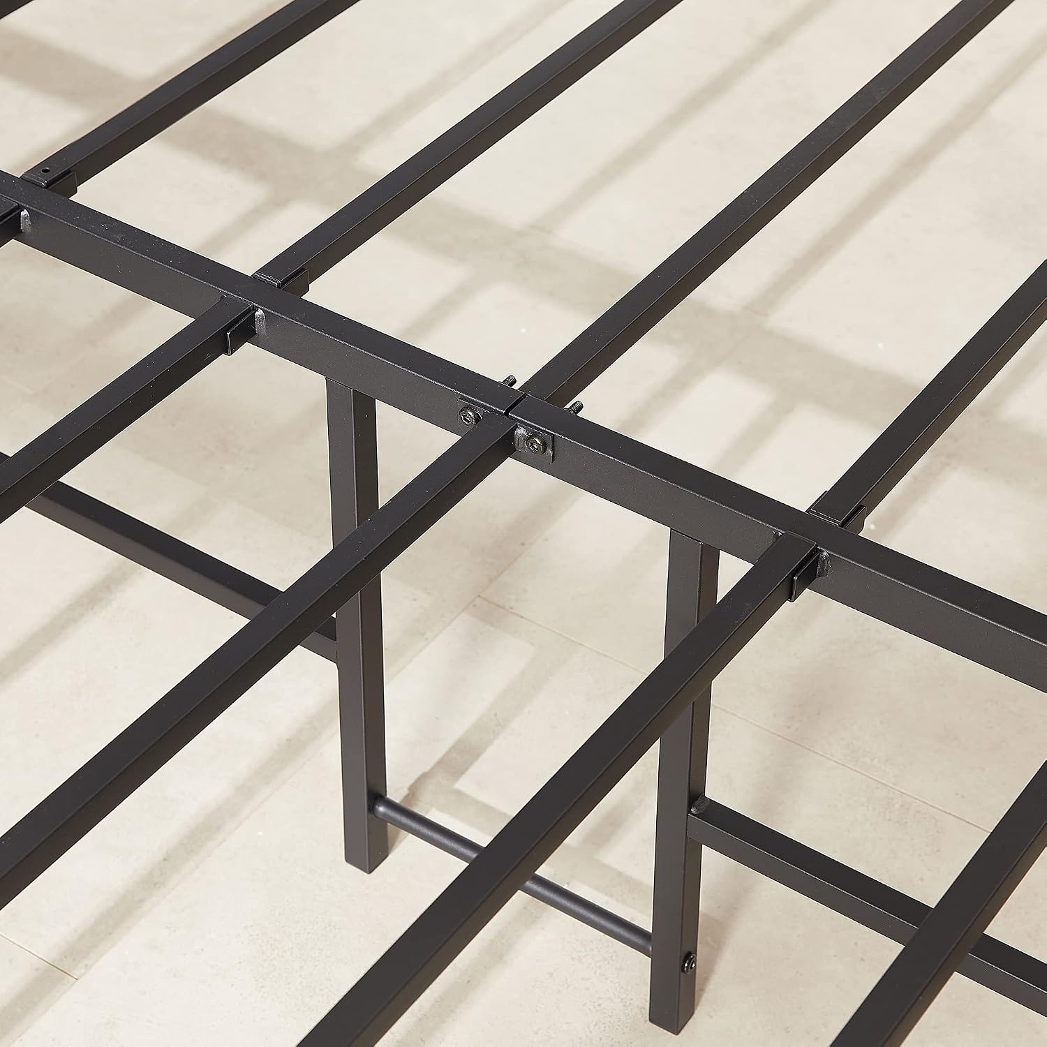 VECELO 16" Metal Platform Tall Bed Frame