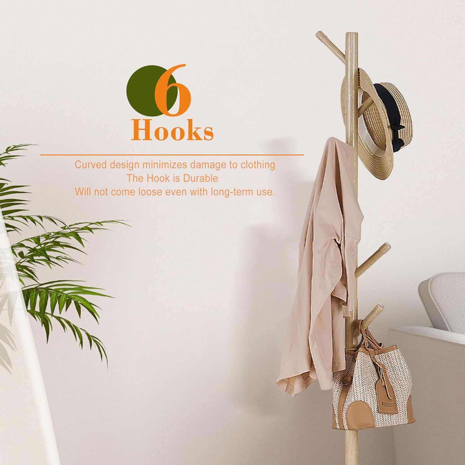 VECELO Coat Rack Freestanding