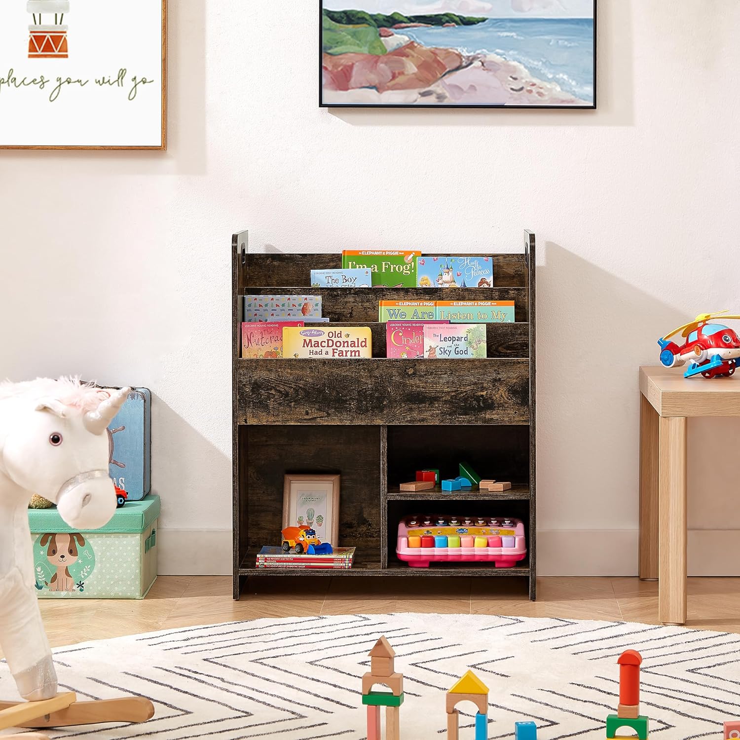 VECELO Kids Bookshelf
