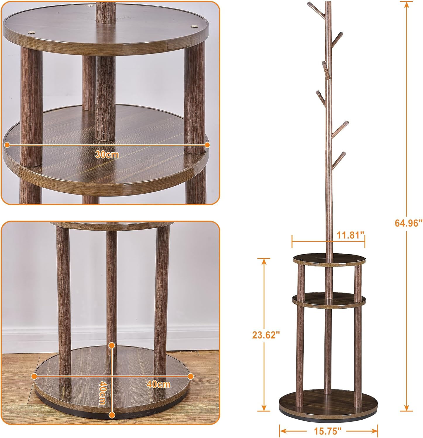 VECELO Coat Rack Freestanding