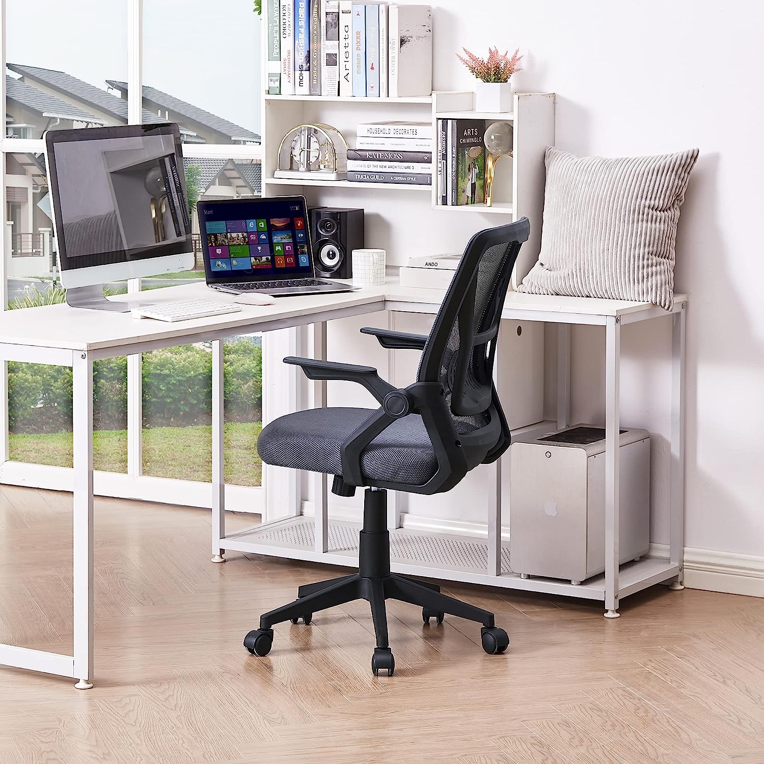 Home Office Chair Work Desk Chair Comfort Ergonomic Swivel Computer Chair,  Breathable Mesh Desk Chair, Lumbar Support Task Chair with Wheels and