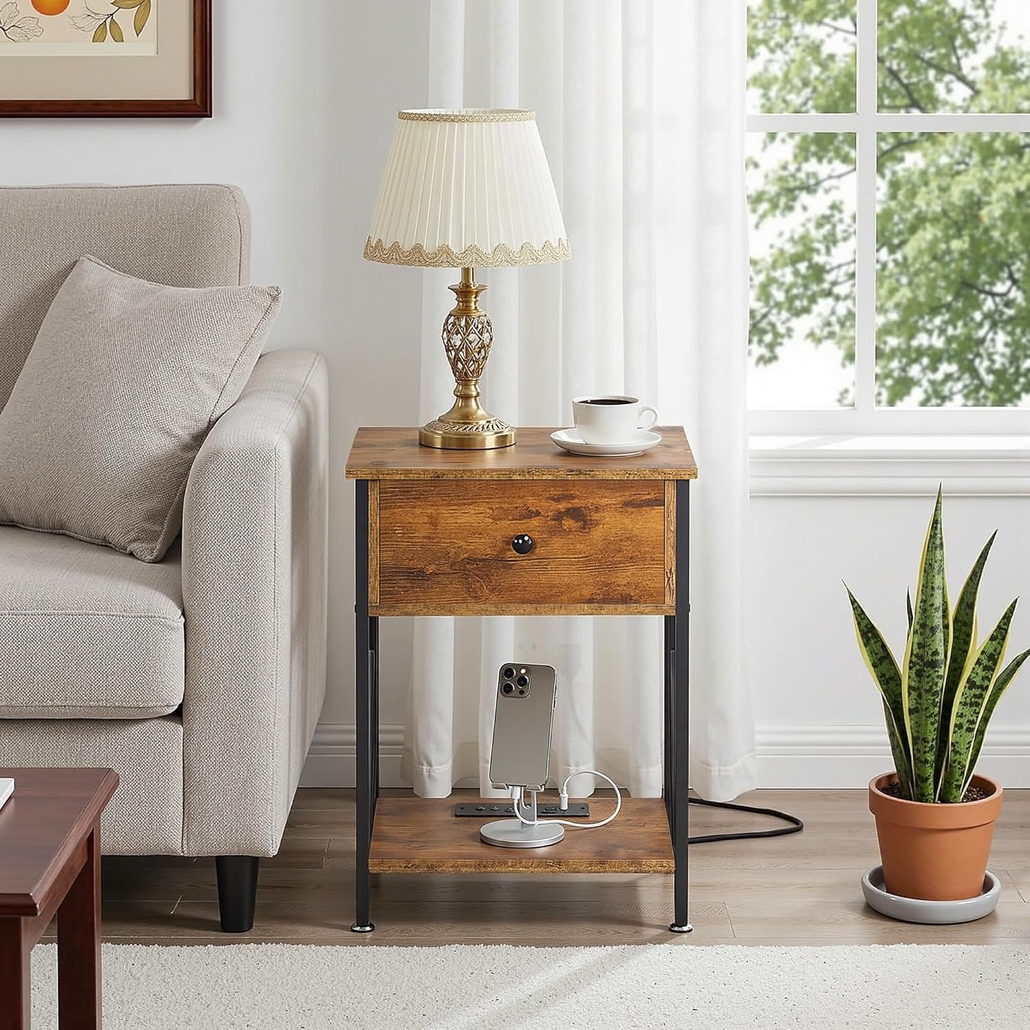 VECELO Nightstand Set of 2