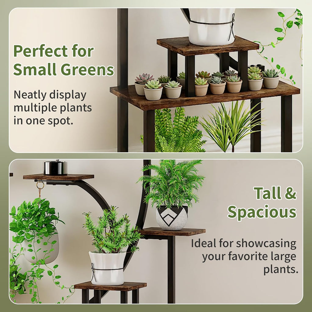 tall indoor plant stands for multiple plants VECELO Plant Stand with Grow Light