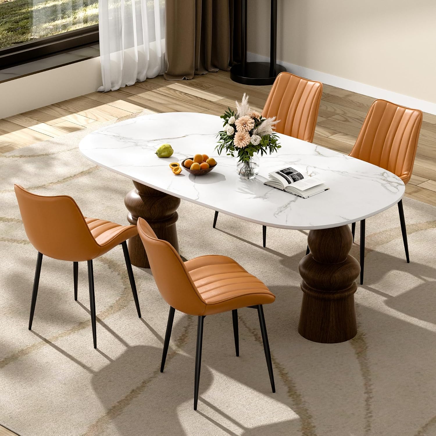 VECELO Dining Chairs Set of 2