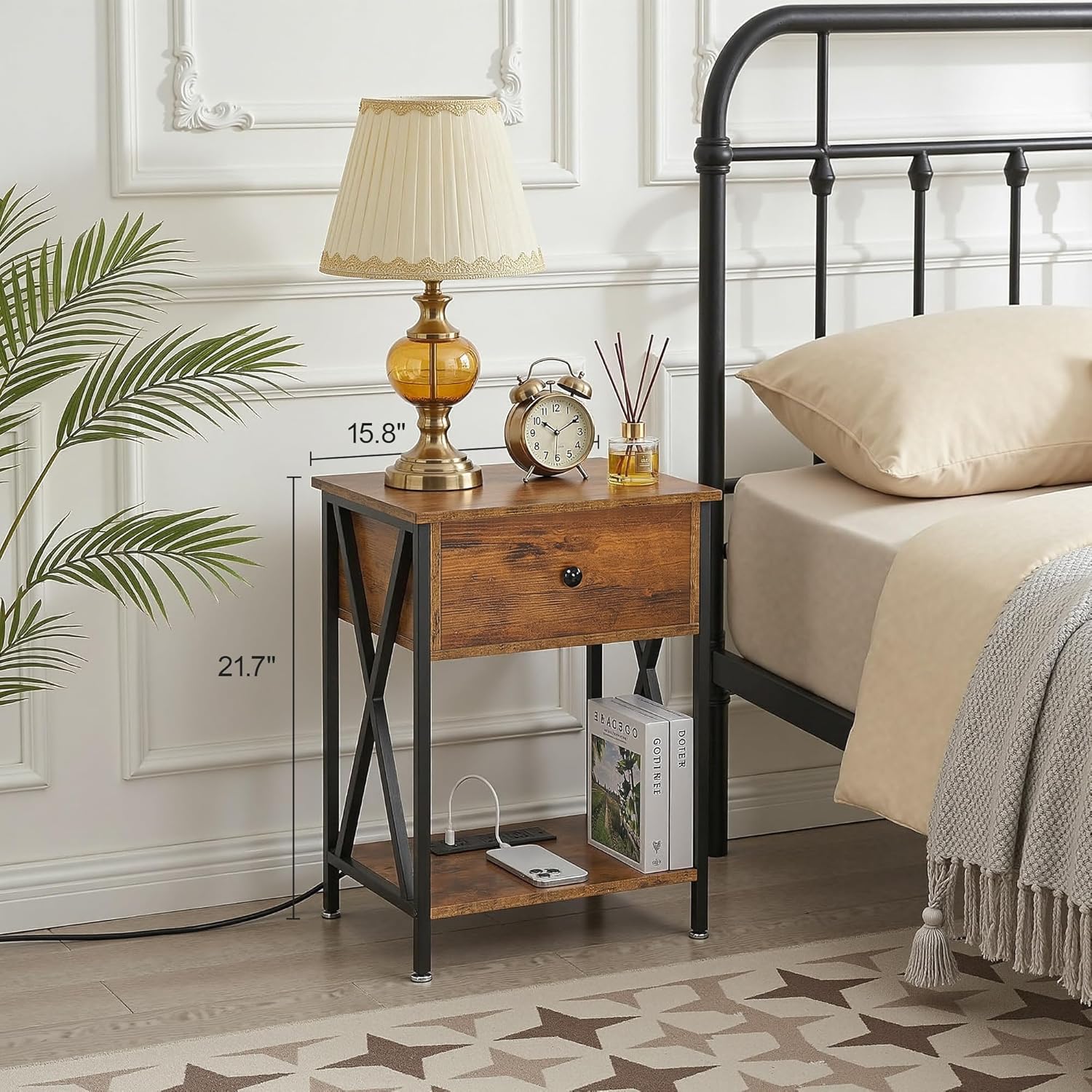 VECELO Nightstand Set of 2