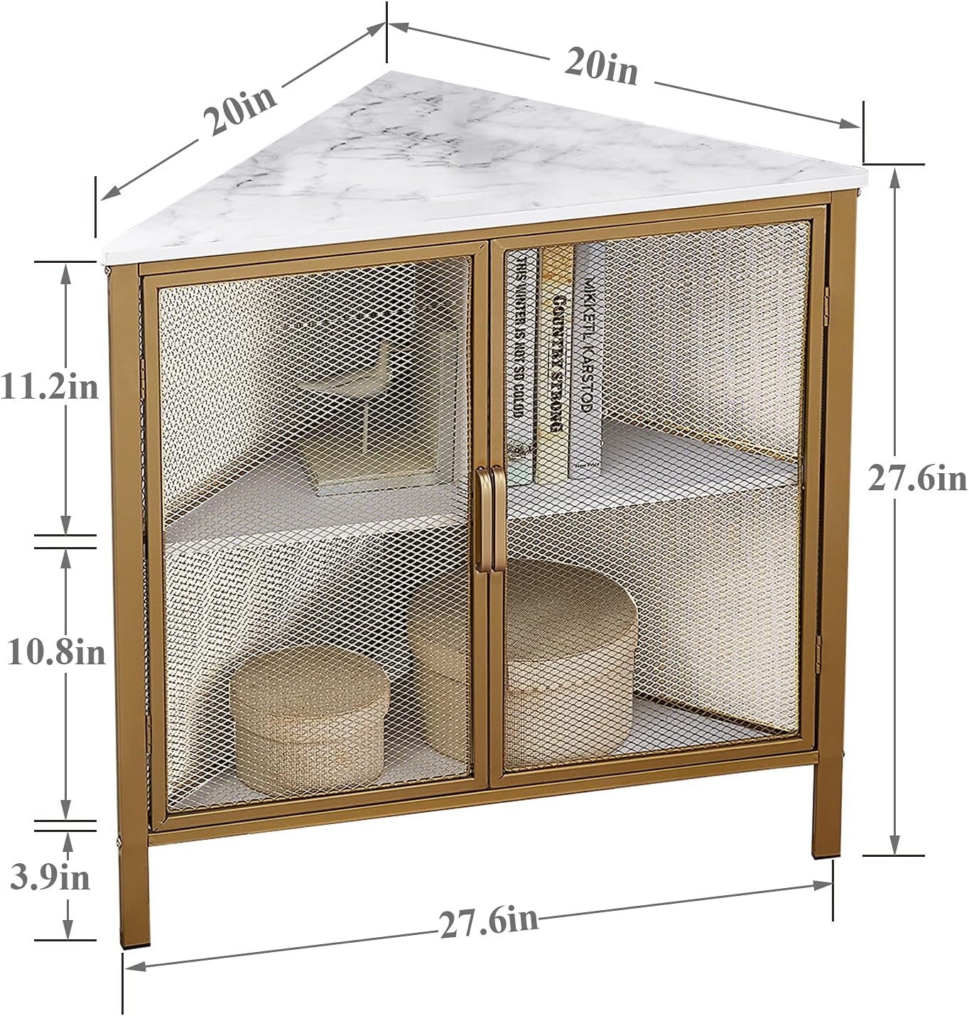 VECELO Corner Storage Organizer/Cabinet