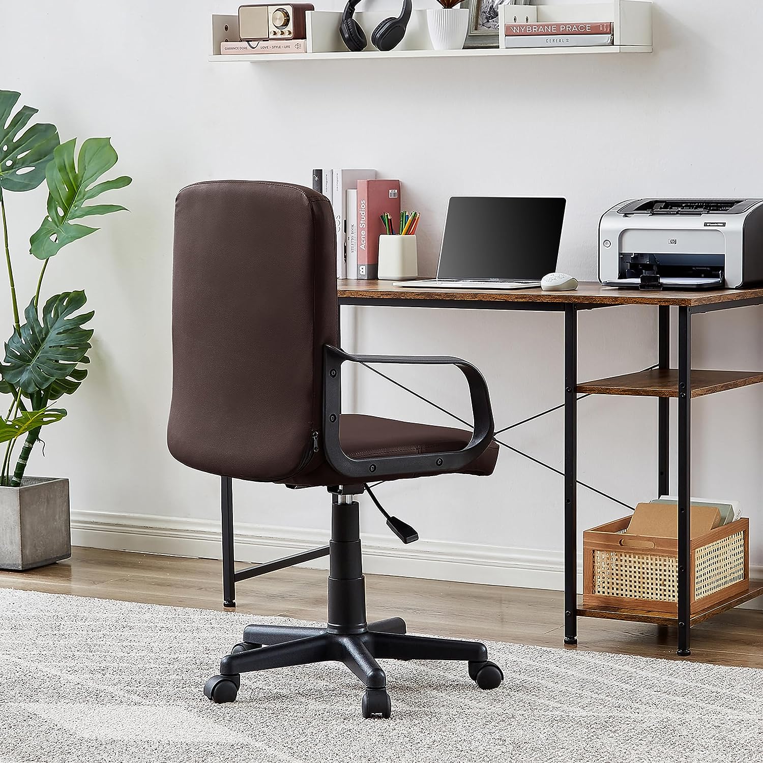 VECELO High Back Ergonomic Office Chair with Adjustable Headrest Armre