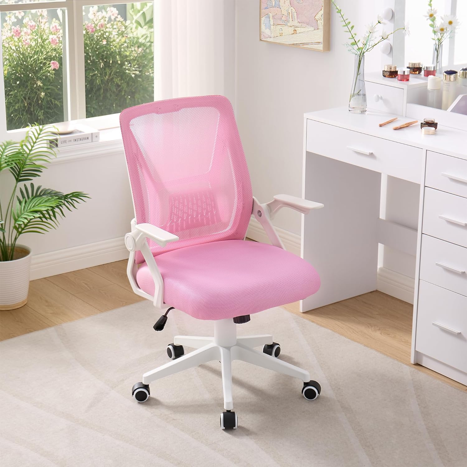VECELO Mid-Back Swivel Ergonomic Office Chair