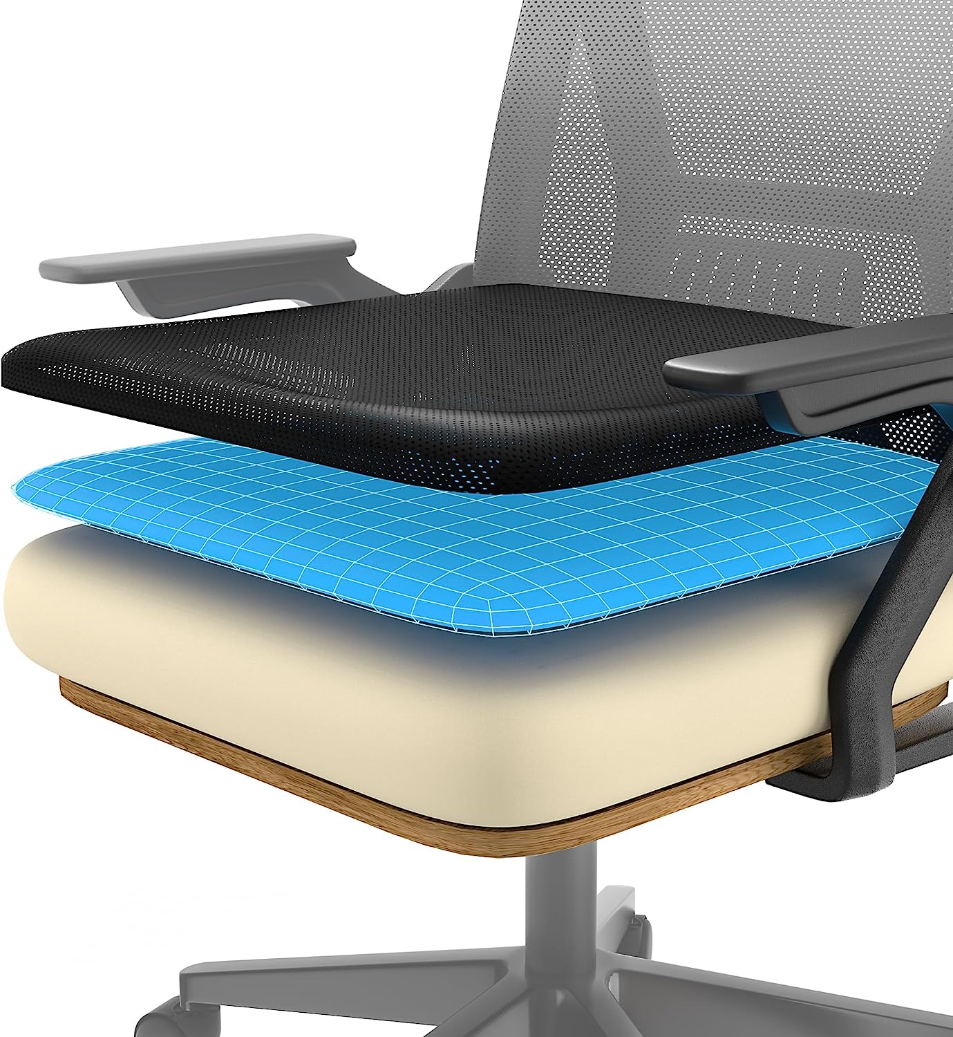 VECELO Mid-Back Swivel Ergonomic Office Chair