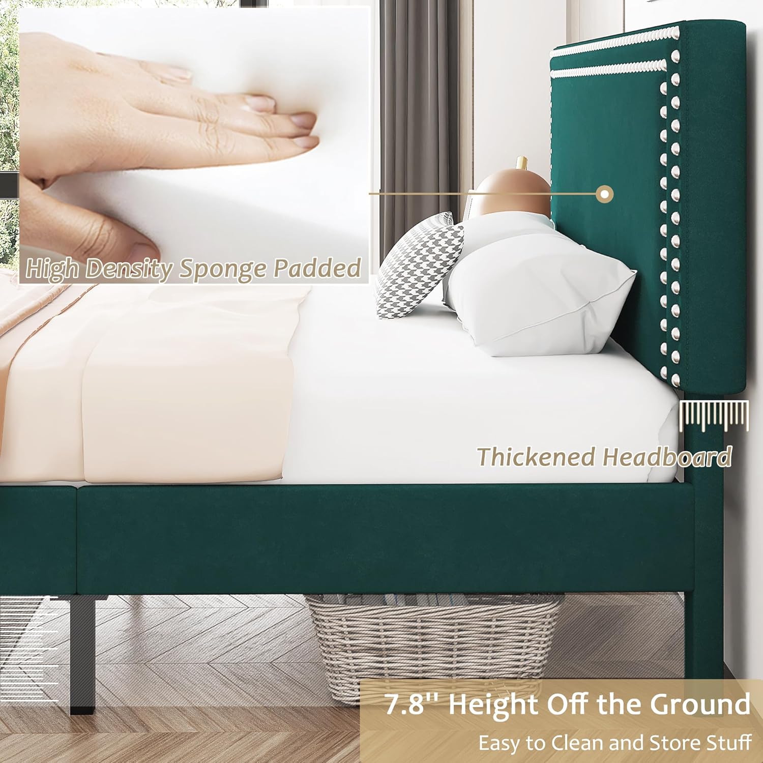 VECELO Modern Platform Bed Frame/Mattress Foundation