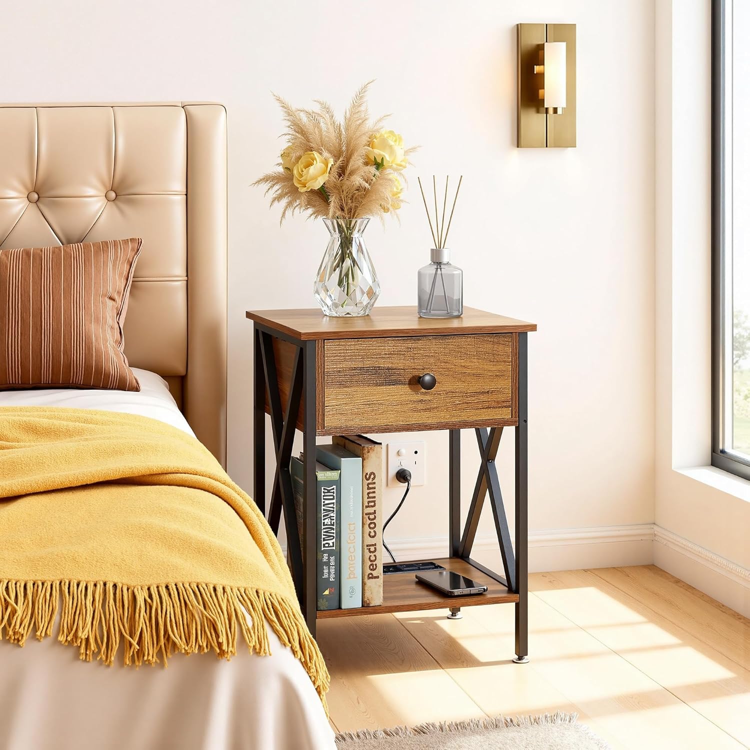 VECELO Nightstand Set of 2