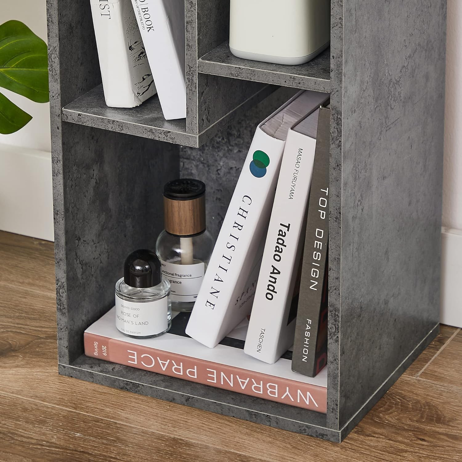 VECELO 3-Cube Open Bookcase, Small Bookshelf with Height Difference Shelves 2-Tier Storage Organizer for Home Office, Living Room