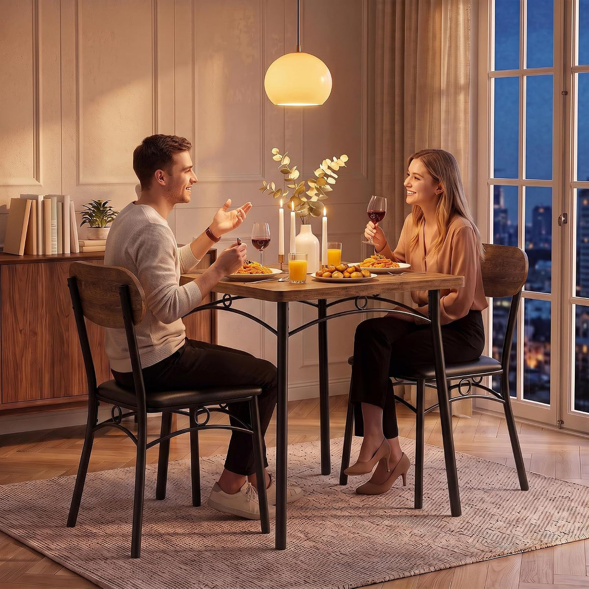 VECELO Dining Table Set