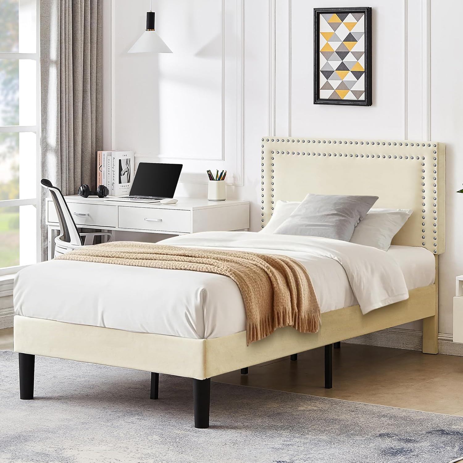 VECELO Modern Platform Bed Frame/Mattress Foundation